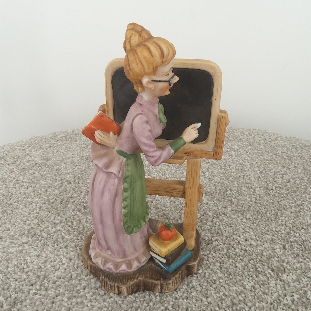 Lefton chalkboard teacher statue